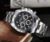 Comércio exterior rede bom vendendo dinheiro dinheiro grande Marca de trabalho relógio de pulso completo função quartzo pulseira de aço atacado pequeno dois preços excelente