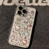 Funda de teléfono de gato KT de dibujos animados para Apple 16PROMAX iPhone14 transparente 13 HelloKitty12 suave