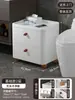 Estante de Almacenamiento para Baño Gabinete Sandwich para Baño Cajón de Almacenamiento Lateral para Inodoro Gabinete de Almacenamiento para Espacios Estrechos del Inodoro