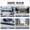 Fábrica de Origem de Foshan Porta Suspensa Sem Trilho de Liga de Alumínio Porta Deslizante Elétrica para Escolas e Fábricas, Porta Suspensa Inteligente Personalizada