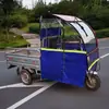 Toldo Transparente para Para-brisa de Cortina de Chuva Traseira Esquerda e Direita para Triciclo Elétrico Veículo Elétrico de Entrega Toldo Modificado Frete Grátis