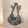 Bolsa de lona bolsa transversal 2025 nova moda ombro feminino grande capacidade casual bolsa de viagem estudante classe japonesa e coreana