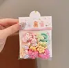 Laços de Cabelo Desenho Animado Doces para Crianças Fofos Tamanho Pequeno para Bebês Tranças Pequenas Elásticos Laços de Cabelo para Meninas Suaves com o Cabelo Faixas de Cabelo