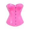 Top Modelador de Couro Brilhante PU, Corset Estilo Corte Europeu e Americano Personalizado, Corset Fashion, Performance de Palco em Boate