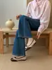 Sapatos rasos retrô de bico quadrado, com blocos de cor floral e laço, para mulheres, estilo francês, slip-on, sapatos de vovó