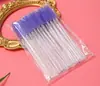 Peine para Pestañas de Varilla de Cristal Transfronterizo Cepillo Espiral Desechable Peine Sólido Herramienta de Belleza Rizado de Extensiones de Pestañas Venta al por Mayor