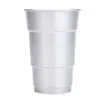 Taza Desechable Paso Taza de Cerveza Oxidada Grado Alimenticio Taza para Bebida Fría Reutilizable Taza de Aluminio de Cola Logo Personalizado