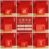 Bolsa de Lona Estilo Chinês em Estoque com Estampa Completa para Festivais, Bolsa de Presente, Bolsa Tote de Lona Impermeável com Logo, Grande Capacidade