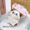 Pequeños regalos de fiesta empaquetados individualmente, lindos colgantes de peluche, muñecos de dibujos animados, muñecos para lanzar en bodas, recuerdos de fiesta y decoraciones colgantes