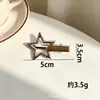 Conjunto de Presilhas Metálicas Minimalistas Bico de Pato com Múltiplos Estilos, Presilhas Prateadas, Presilhas Laterais de Coração e Estrela, Presilhas de Cabelo Artesanais para DIY