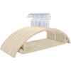 Perchas de terciopelo semi-circulares que no marcan, superficie de terciopelo antideslizante, perchas para ropa del hogar, almacenamiento personalizable al por mayor, moderno y simple