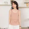 Camiseta de tirantes de lactancia para maternidad, ropa de lactancia de verano para usar como prenda exterior, no necesita usar ropa interior, top de lactancia posparto, ropa de maternidad