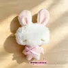 Lindo Llavero Colgante de Ángel Conejito Calmante Decoración de Mochila de Peluche Estilo Curativo Suave y Adorable Accesorio Decorativo para Bolsa