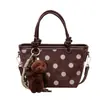 Bolsa Transversal Color Block de Bolinhas de Alto Valor Nova Coleção Outono 2026 Bolsa Quadrada Pequena de Alto Valor Bolsa de Ombro Personalizada Bolsa de Ombro Tipo Balde