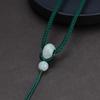 Pingente de Jade Natural Simples Corda Pendurada Colar de Pescoço Pingente de Corda Corda Pingente de Jade Pingente de Jade Pingente de Jade Corda