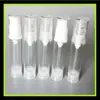 Botella de loción con bomba blanca de 10 ml sin popote Botella cosmética de vacío para loción capacidad pequeña botella de leche de esencia 10ML pico de pato