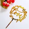 Bolo de Ano Novo Cartão Brilhante Decoração de Aniversário Cartão Acrílico Dourado Bolo Feliz Decoração Acessórios de Confeitaria