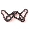 Venta al por mayor del fabricante 5 cm No. 5 Hebillas de Carga Negras para Electroforesis con Forma de Calabaza Mosquetón Portátil para Acampar al Aire Libre