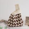 Bolso de Mano Bolso Tejido Bolso de Mujer Bolso de Mano Bolso Cubo Bolso Tote Versátil Bolso Tejido Bolso de Mujer Ligero