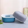 Cesta escurridora para el hogar, cesta hueca de cocina para lavar verduras, cesta de almacenamiento de frutas para sala de estar, cesta escurridora de plástico con logo impreso de regalo