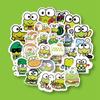 80 Big-eyed Frog Hand Account Stickers Cartoon Creative Cute Hand Account Stickers Copo de Água Decorativo para Crianças DIY Album