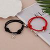Pulsera de pareja de astronautas hombre y mujer con cuerda de Milán, un par de cuerdas tejidas para mano magnéticas de amor para hombre y mujer, ajustable