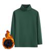 Nova Camisa Base Estilo Coreano com Gola Alta Parcial para Mulheres Outono e Inverno 2026 Camiseta de Manga Longa Slim Fit Forrada com Fleece Cor Sólida Top Justo