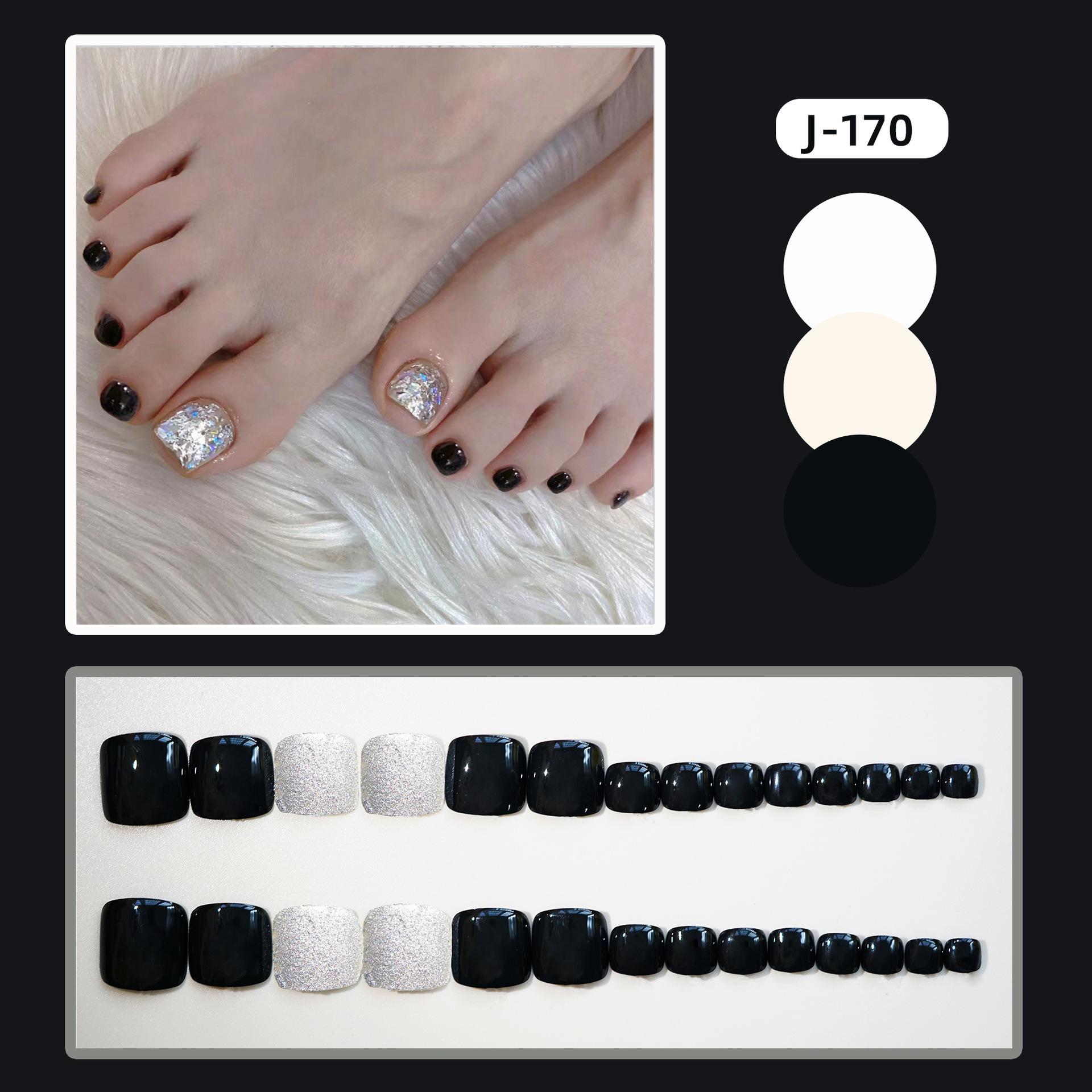 脚J-170镭射黑银2