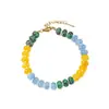Pulseira de Dopamina Feita à Mão Tendência Original Retrô Artística Doce Legal Estilo de Trabalho Europeu e Americano Ins Pulseira de Pedra Natural
