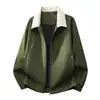 Jaqueta Masculina Tendência Outono 2026, Gola Lapela, Solta, Tamanho Plus Size, Casaco Versátil Casual Estilo Workwear