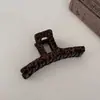 Novo Presilha Coreana de Leopardo de Alta Qualidade, Presilha de Tubarão Versátil e Fashion na Parte de Trás da Cabeça, Presilha de Cabelo Retrô para Mulheres