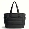 Bolsa de Viaje Nueva Acolchada Transfronteriza, Bolso de Mano Ligero Casual de Gran Capacidad Esponjoso para Mujer, Bolso de Hombro
