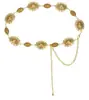 Cadena para la Cintura para Mujer, Cadena Metálica Decorativa para Vestidos, Cadena Vintage para Pantalones con Cinturón Delgado Plateado, Faja Moldeadora para Vestidos
