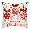 Fronha de Natal Amazon Home Nordic Holiday Decorative Linen Super Soft Short Plush Sofá Fronha