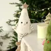 Nuevo producto transfronterizo: Decoraciones de Navidad, adorables figuritas de árbol de Navidad de peluche, adornos de muñeco para fiestas en casa