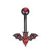 Piercing para el ombligo de murciélago de venta transfronteriza, de acero inoxidable con incrustaciones de circonita, joyería personalizada para el ombligo en Amazon.