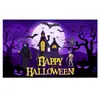 Tela de Fondo para Halloween Juego Completo Decoración Pareados Bandera de Jardín Personalizada Fiesta del Día de Muertos Pancarta Larga Jardín
