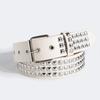 Cinturón decorativo de mezclilla de moda punk con remaches de estrella de cinco puntas para mujer, estilo europeo y americano