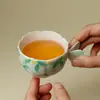 Caneca Master com Cabo de Borboleta de Osmanthus Pintada à Mão Cerâmica Artesanal Criativa Xícara de Chá Conjunto de Chá Kung Fu Xícara de Degustação