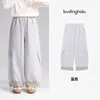 Pudding Haru Ropa de Otoño para Niñas Ropa Infantil Pantalones 100% Algodón 2026 Nuevo Estilo de Otoño Pantalones Casuales Cuadros Dobladillo Enrollado Coreano para Niños