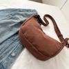 Nuevo bolso de hombro de moda para mujer, de pana japonesa, para estudiantes, de clase alta, versátil, de gran capacidad, tipo bandolera.