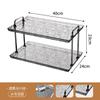 Suporte de Xícara de Chá Plástico para Armazenamento Sala de Jantar Luxo Leve Bandeja de Armazenamento de Mesa de Camada Dupla Prateleira de Armazenamento Mesa de Frutas Utensílios de Mesa Bandeja de Armazenamento com Drenagem
