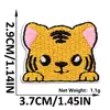 Pegatinas de Tela Bordada Autoadhesivas de Gatito de Dibujos Animados Parches de Animales Lindos para Manualidades DIY Pegatinas de Parche Decorativas de Tela para Ropa Sombrero