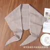 Xale triangular de tricô vazado 100% lã transfronteiriço, nova moda outonal, lenço versátil para sobreposição