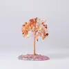 Árboles de la fortuna de amatista natural al por mayor con base de jade y ágata, árbol de cristal para escritorio de oficina, pequeñas decoraciones de estilo chino