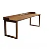 Mesa de Trabalho Workstation Toda em Madeira Maciça Mesa Dupla para Computador Mesa Longa Atrás do Sofá Escritório Doméstico Mesa de Estudo Personalizada
