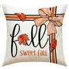 Decoración Transfronteriza de Otoño Cojín Decorativo Funda de Almohada de Calabaza y Calavera Decoración de Sala de Estar Cojín Decorativo para Sofá Cojín de Respaldo para Mesita de Noche