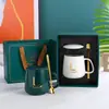 Traje de regalo al por mayor Calentamiento de taza de 55 grados Temperatura constante automática Taza de cerámica Taza de café leche Aislamiento