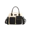 Feifan Novo Estilo Bolsa Térmica Refeição Duplo Bolso Estudante Bolsa Térmica Manual Bolsa Bento Bolsa Refeição para Levar Bolsa Térmica para Exterior
