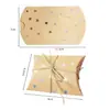 Caixa de doces para casamento Papel Kraft estampagem caixa travesseiro caixa de doces retro europeia caixa de doces criativa caixa de presente atacado